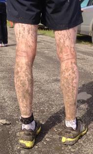 Eins og sjá má tók ég hluta af Vesturgötunni með mér í mark. (Ljósm. Hlaupahátíð á Vestfjörðum).